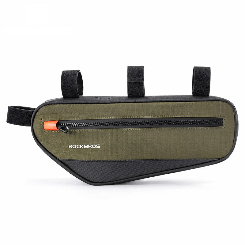 ROCKBROS 066 1.7L Cycling Reflective Polyester+PU Triangle Bicycle Top Tube Bag ROCKBROS 066 1.7L Cycling Reflective Polyester+PU Triangle Bicycle Top Tube Bag